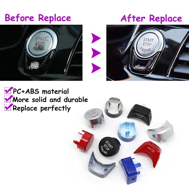 F52 G30 G31 G01 G08 G02 F98 G32 G11 G12 Engine Ignition Start Stop OFF Switch Button Cover Trim For BMW 1 5 6 7 X3 X4 Series