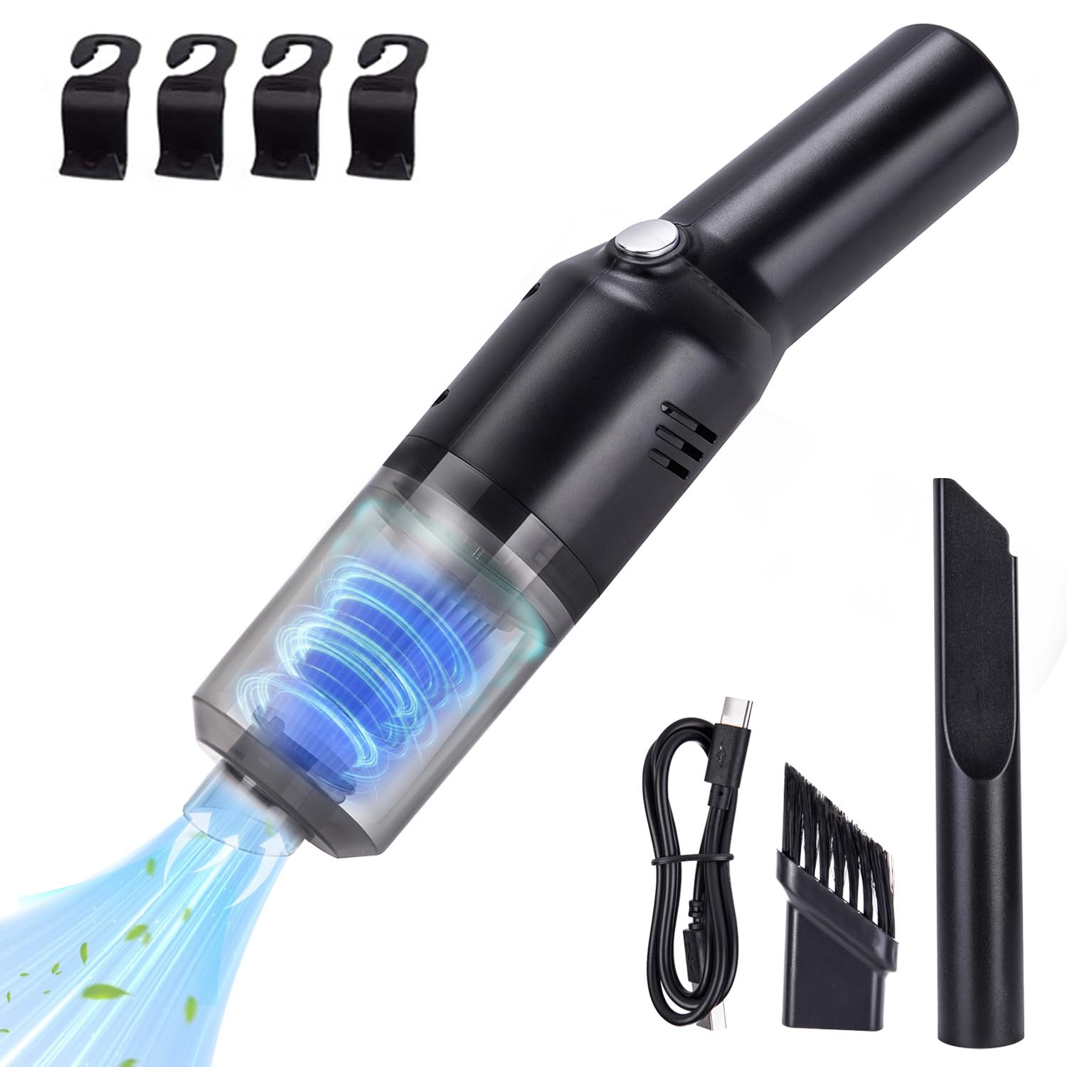 

HC Kenshin Handy Cleaner Автомобильный пылесос USB перезаряжаемый беспроводной легкий маленький мощный автомобильный пылесос 8000 Па супер сильное всасывание автомобильный