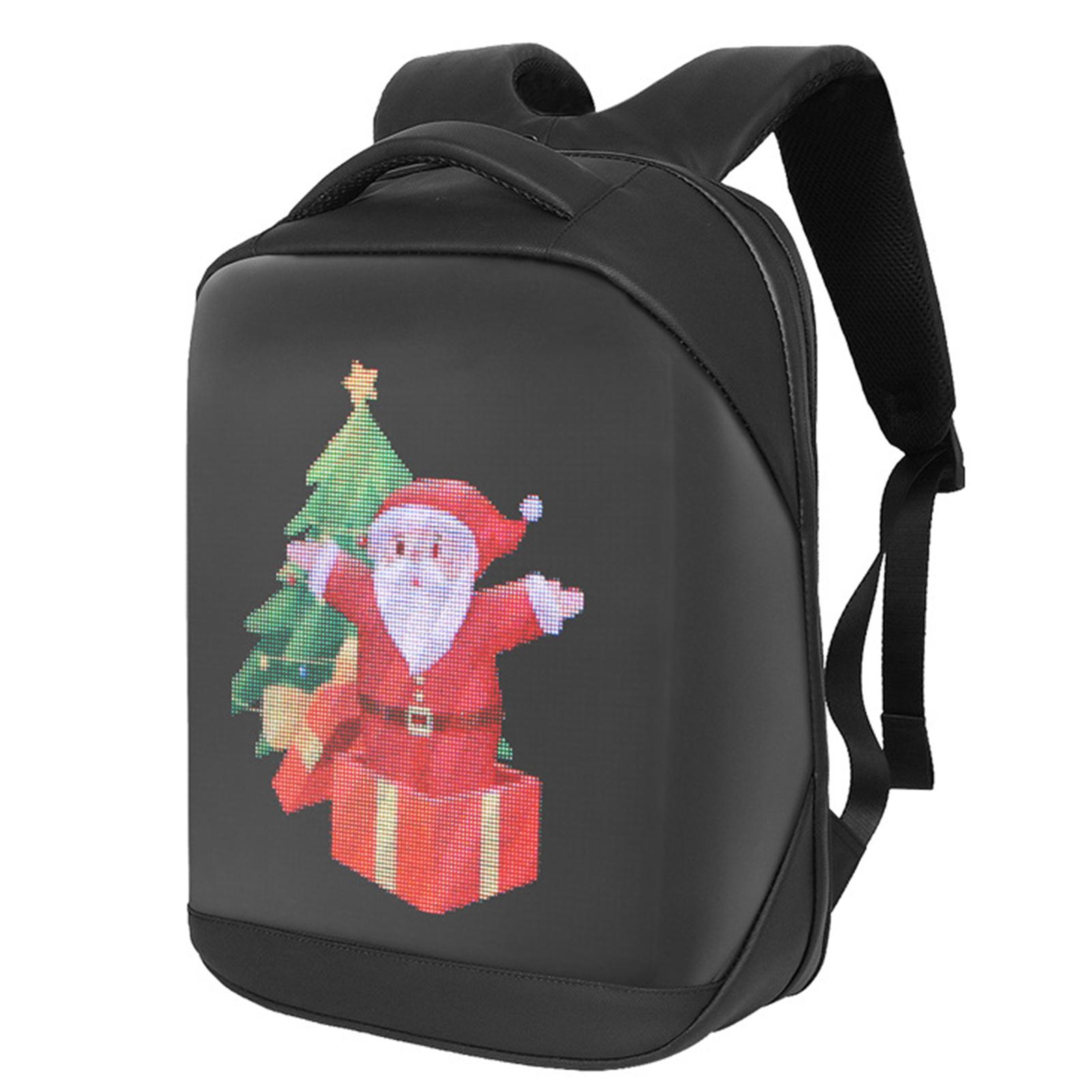 

LED Backpack Smart Backpack for Men LED Bag Outdoor Sports Bag DIY Animation Creative LED Backpack for Women and Men
