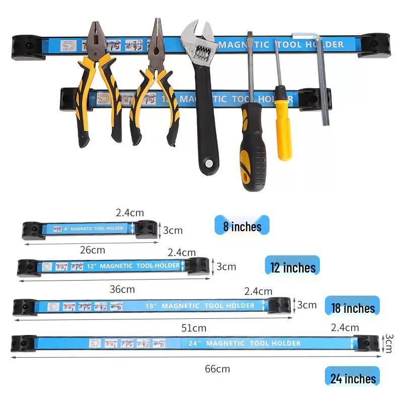 Magnetic Tool & Cutlery Holder - Strong Magnetic Rack for Kitchenware & Hardware Storage