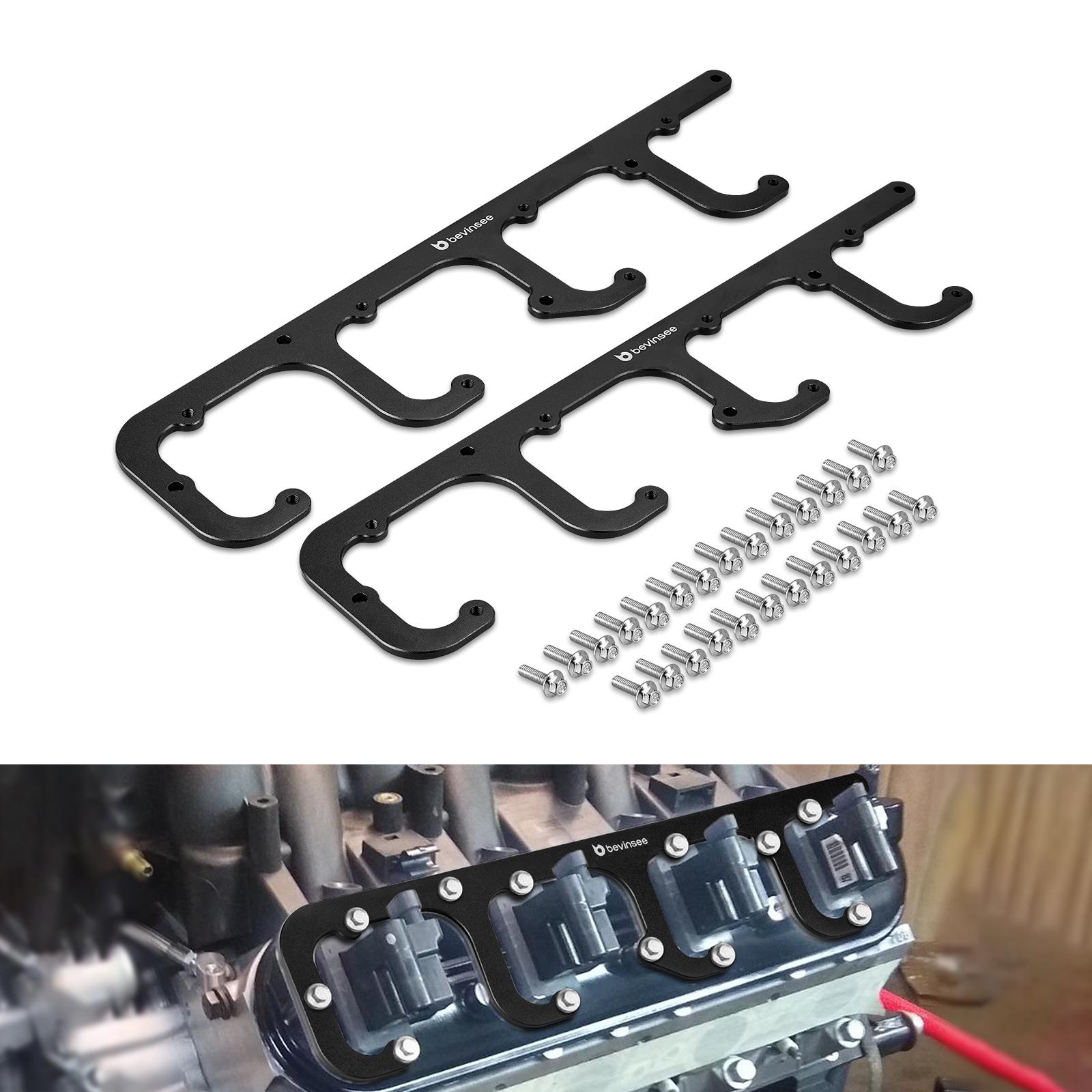 

For LS D581 12558693 Square Coil Bracket Set, for Chevrolet 4.8L 5.3L 5.7L 6.0L 6.2L 7.0L V8 чёрный