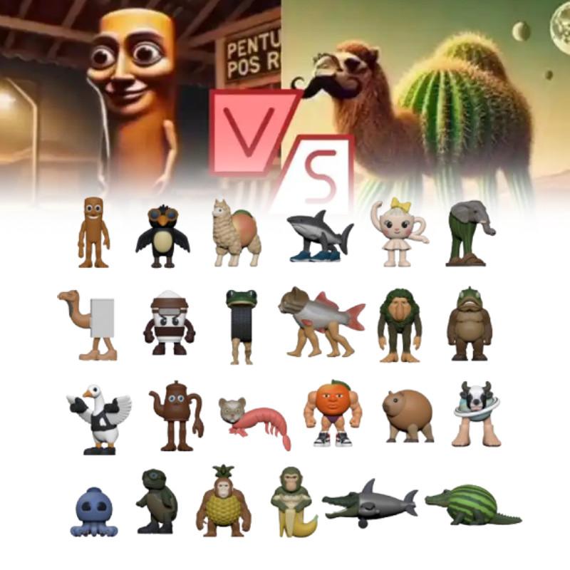 Italian Al Brainrot Character Pvc Figurine Action Figure Model Decoration Toy