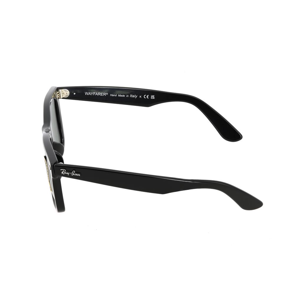 RayBan Traveler Black Square Frame Green Lenses Square Sunglasses Unisex