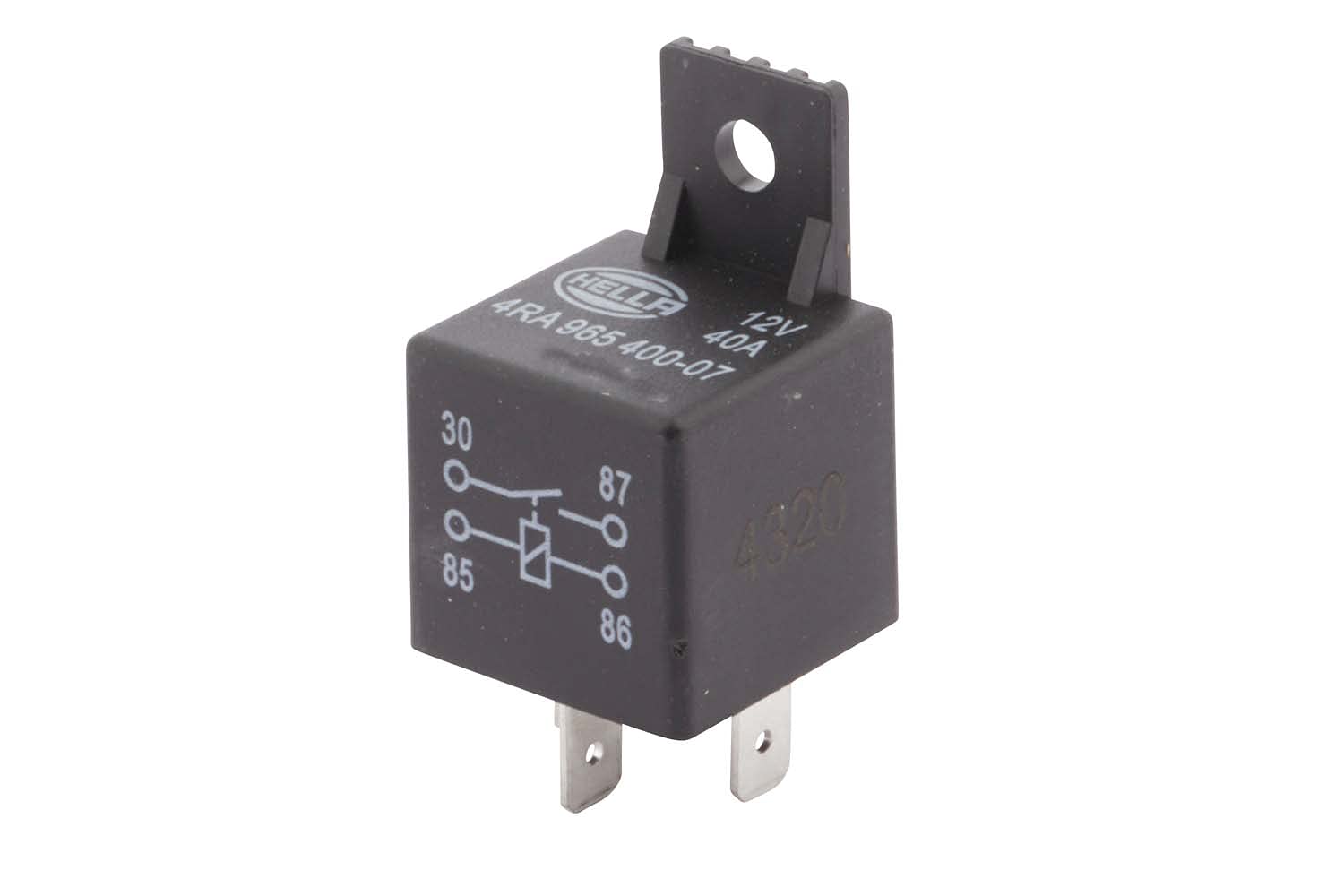 

HELLA 965400071 12V 4 Pin Mini ISO Relay with Bracket