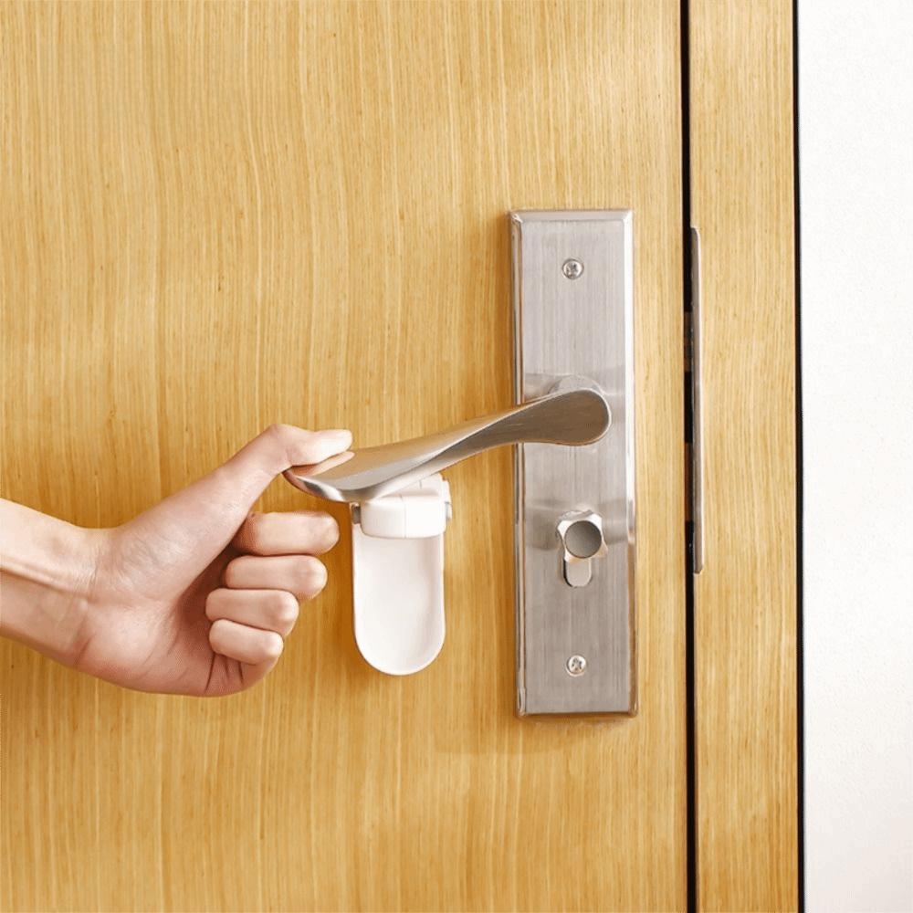 Serratura per Porta a Prova di Bambino Facile da Installare Senza Adesivi Serratura di Sicurezza per Maniglia di Porta Sicurezza Domestica