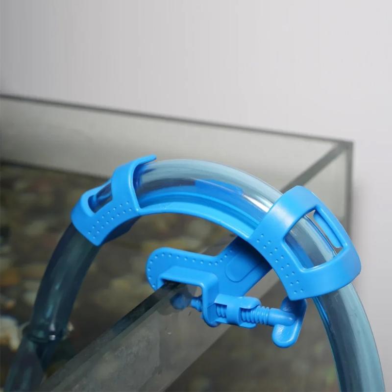 1Pcsvadjustable Plastic Aquarium Water Hose Clamp With Sturdy Structure And Easy Installation Perfect For Fish Tank Pipe Fixing