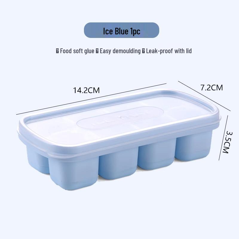 Food-Grade Silicone Ice Cube Tray for Home Use – DIY Quick-Freezing Ice Mold and Yogurt Ice Container