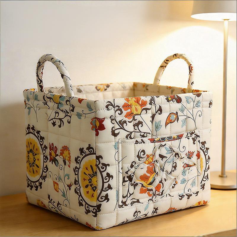 Korean-Style Country Home Fabric Storage Basket, Portable Underwear And Sundries Organizing Box, Storage Basket