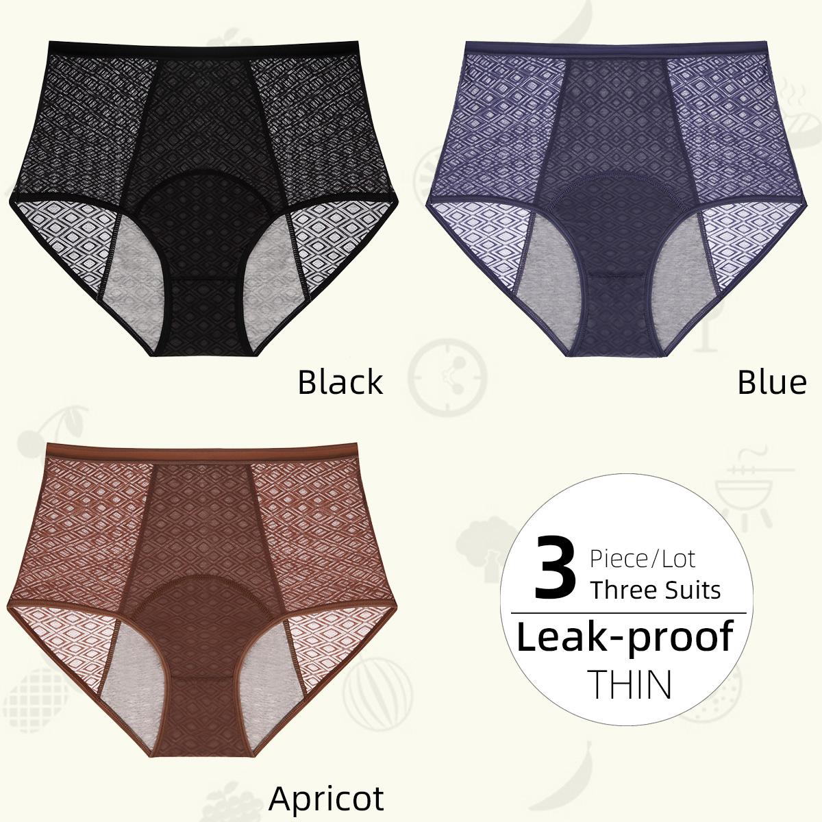 

Тонкие физиологические женские трусики с высокой талией, герметичные и дышащие, менструальное нижнее белье #KL9084 L