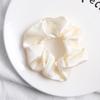 1piece Fashion Silk Scrunchies Solid Red Rubber Bands for Women Girls Korean Elastic Hair Bands Ponytail Hold Hair Accessories