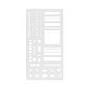 1Pcs Handmade Ledger Plan Calendar Template Transparent Ruler Painting Books Creative Aids Safe Material Portable