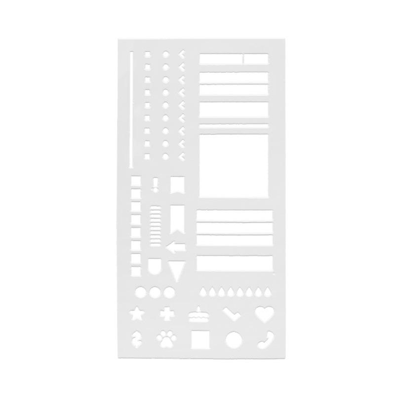 1Pcs Handmade Ledger Plan Calendar Template Transparent Ruler Painting Books Creative Aids Safe Material Portable