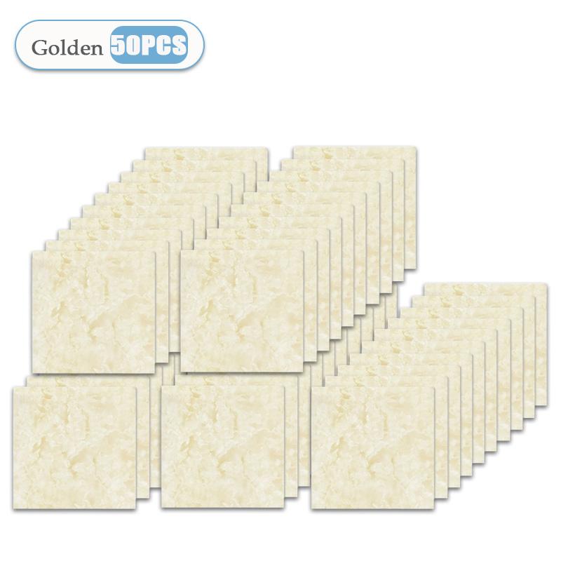 10-50PCS Marble Style Floor Stickers Thickened Self-adhesive Flooring Wear-resistant PVC Flooring Stickers Household Floor Mats