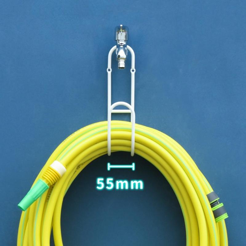 Garden Hose Holder Stainless Steel Water Hose Organizer Wall or Faucet Mount Includes Screws Anchors Rustproof Hose Storage Hanger for Yard