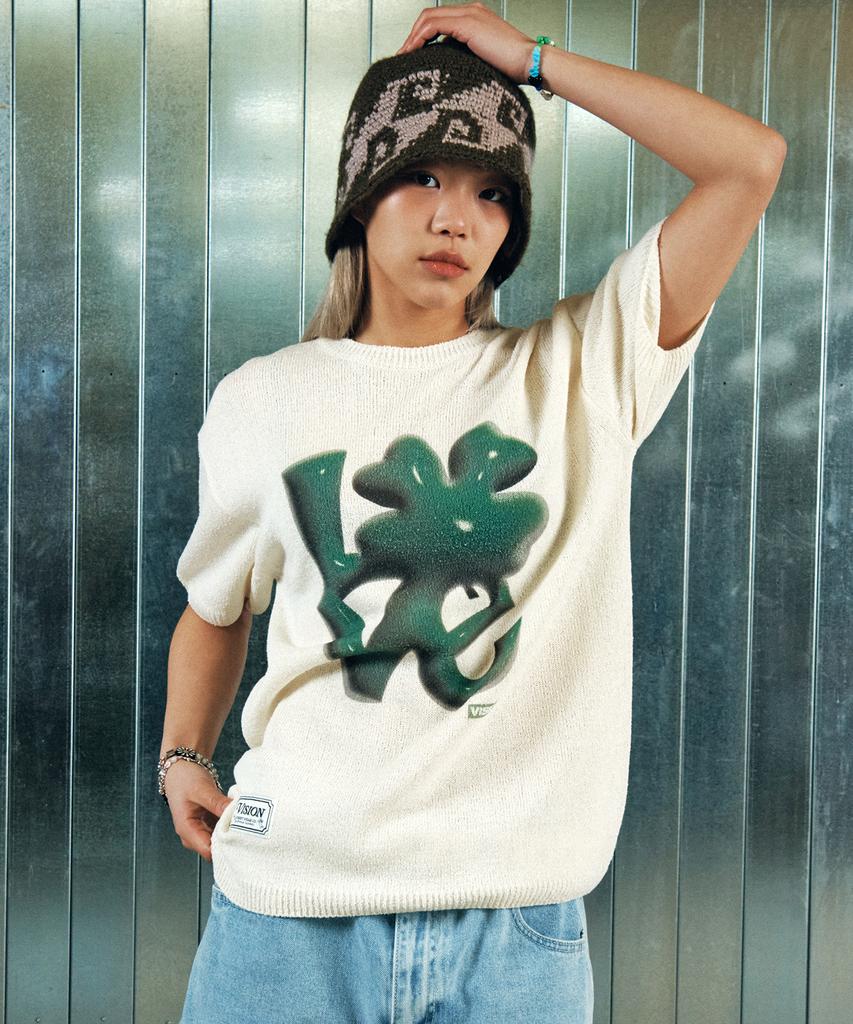VISION STREETWEAR Vsw 3D Love Washable Knit Ivory