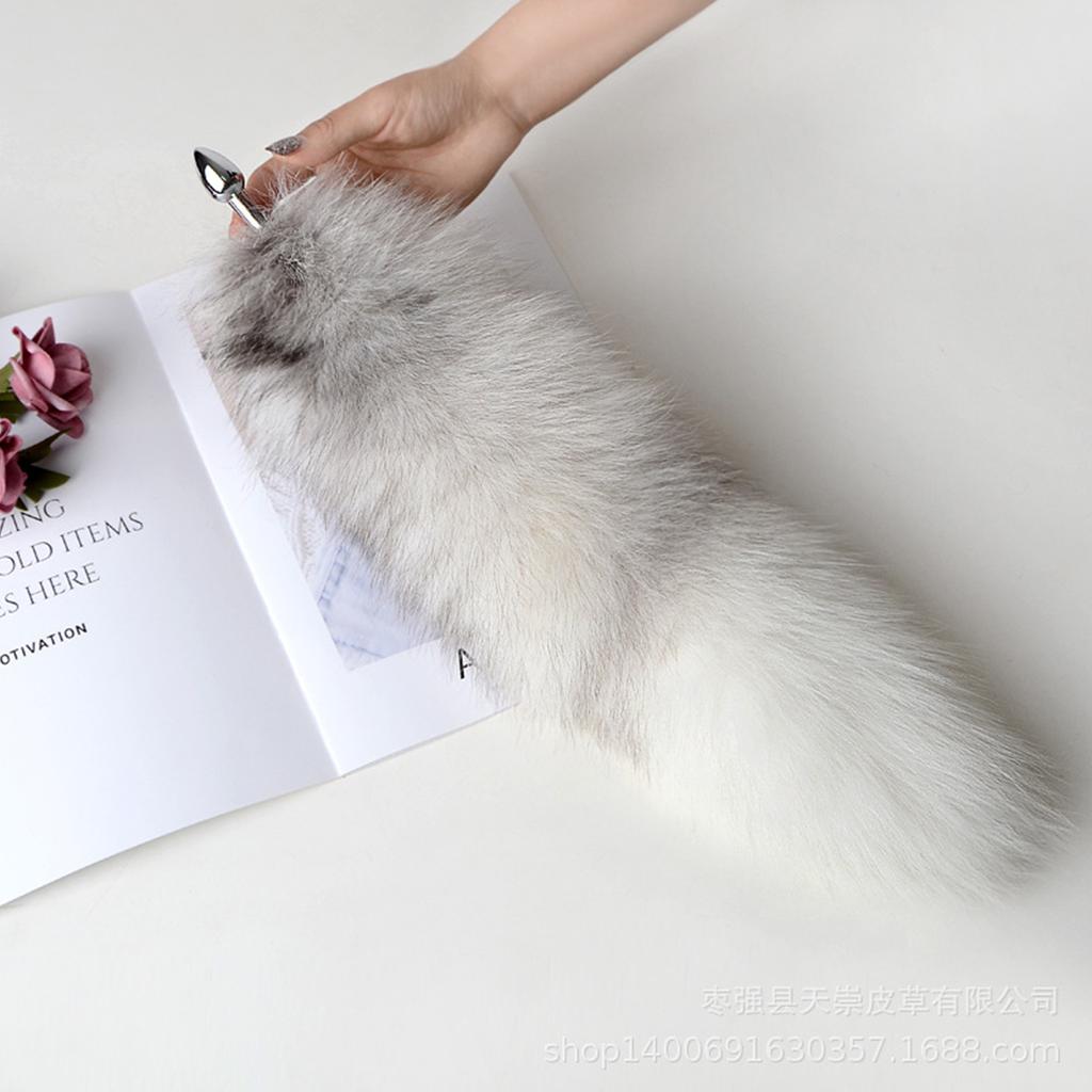 Liščí uši a anální kolík s ocasem Sexuální hračky pro ženy Hladký anální kolík Dlouhý ocas SM Cospaly Hra pro páry Erotické hračky pro dospělé