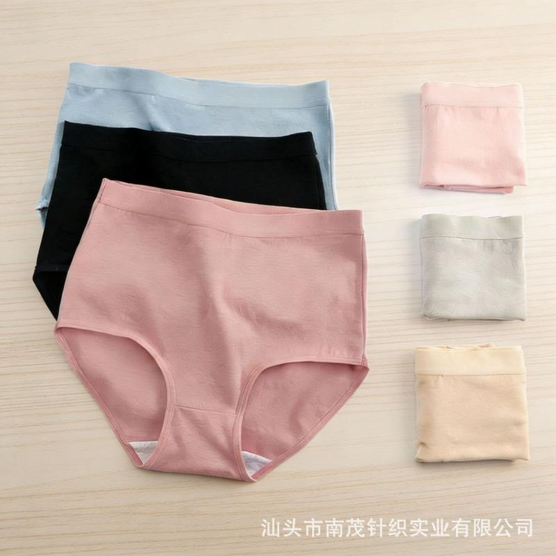 Women's underwear high waist pure cotton belly lift hip mother large size underwear women fat mm pure cotton underwear women