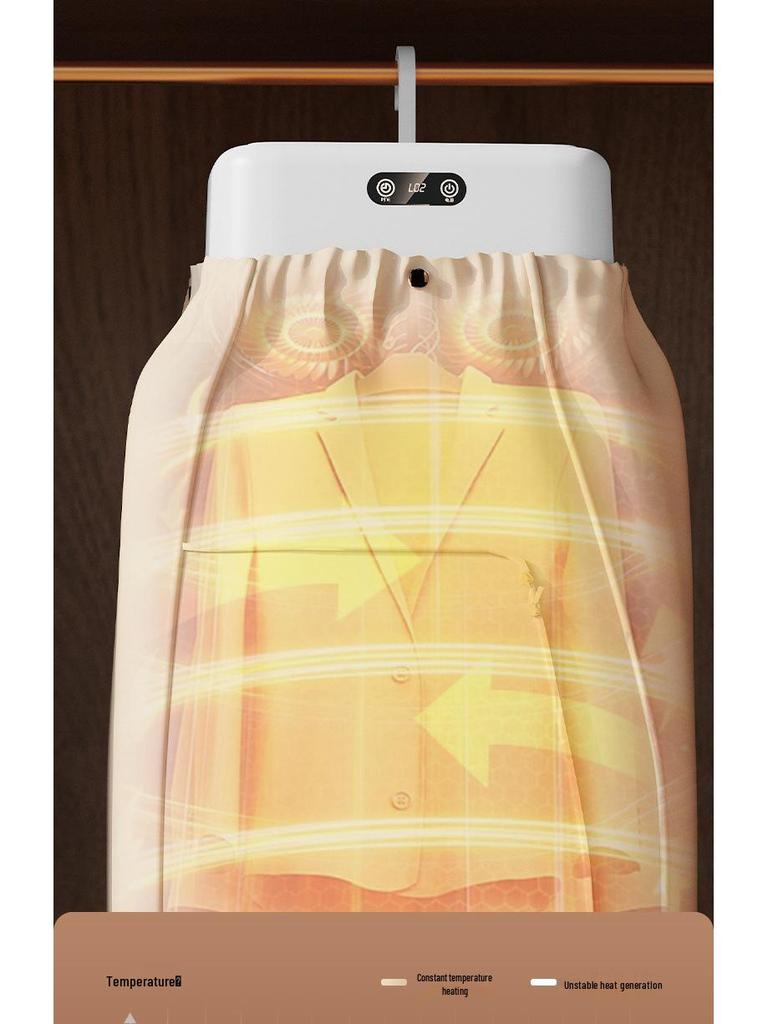 Foldable Portable Automatic Clothes Dryer with High-Temperature Sterilization and Disinfection