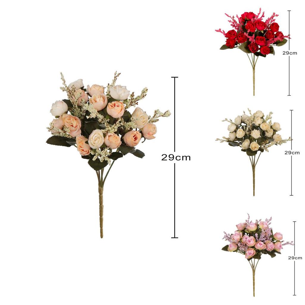 Fabric Rose Flower For Living Room Outdoor Wedding Event Decoration Fashion