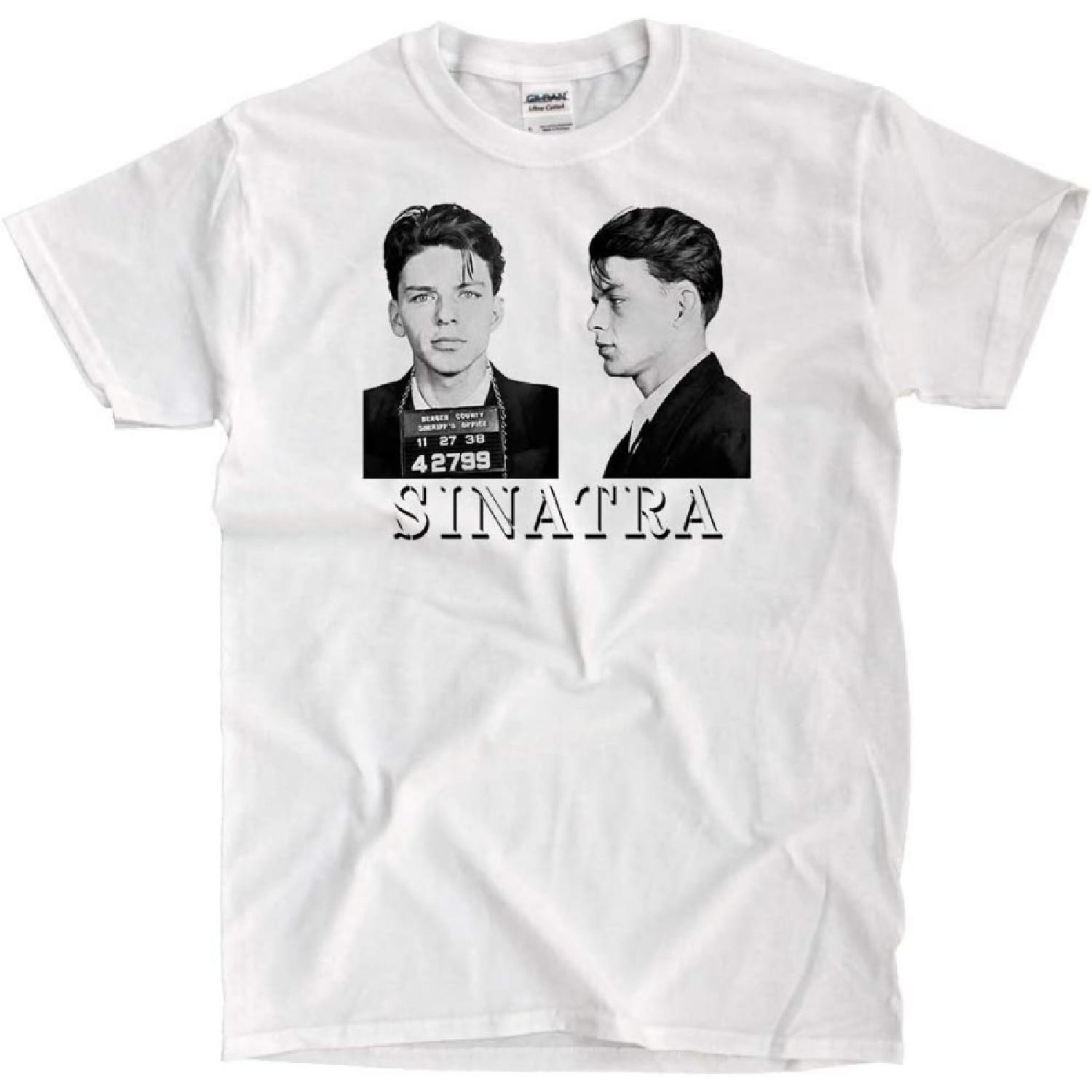 Frank Sinatra Mug Shot - White T-Shirt XXXXXL белый