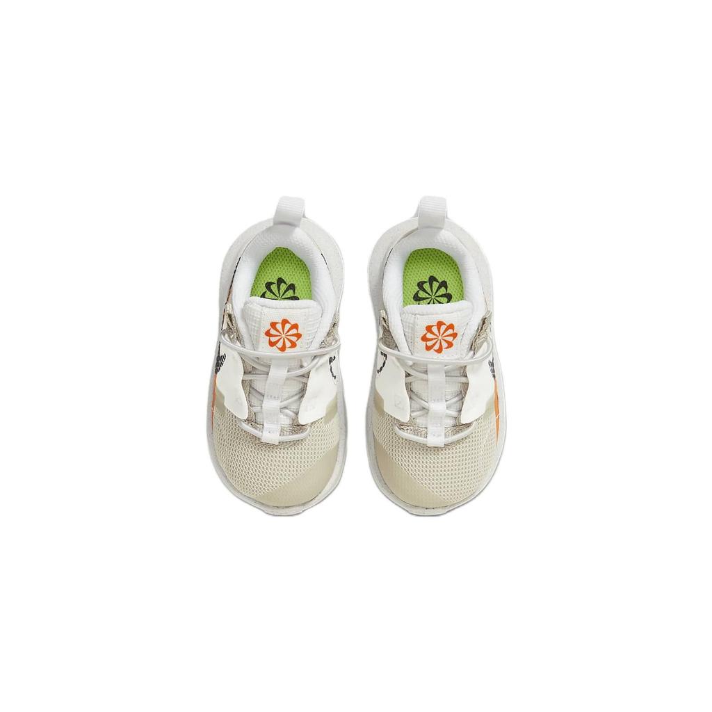 Nike Crater Impact TD Slip Resistant Low Top Shoes Baby Shoes White Orange DB3553-202