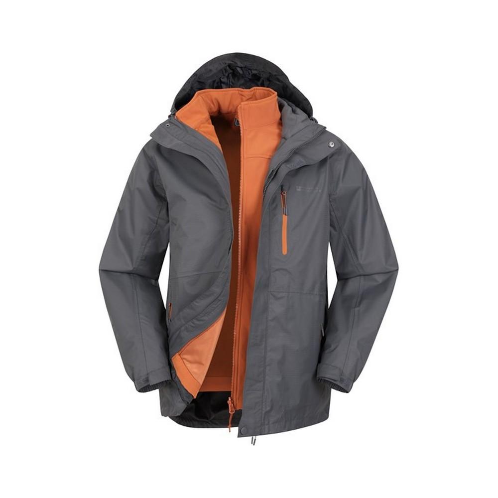 Mountain Warehouse Herren Bracken Extreme 3 in 1 wasserdichte Jacke