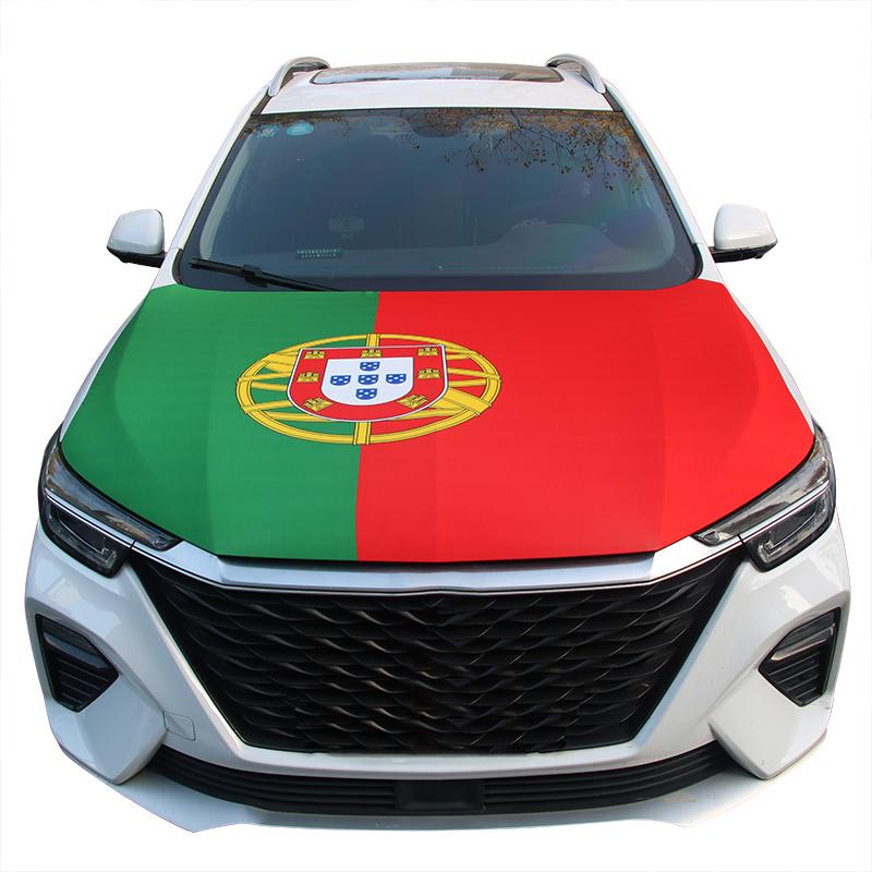 Portugal Flag Car Engine Hood Cover National Flag For Decoration 115x160cm-3.8x5.3ft