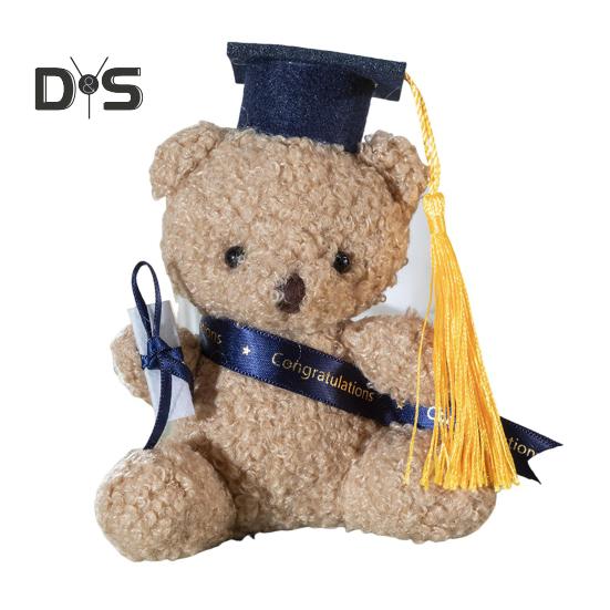 

Выпускной плюшевый мишка с кепкой доктора философии плюшевая мягкая игрушка в подарок выпускникам мягкая кукла-медведь выпускной подвеска в виде сумки плюшевый мишка темно-синий