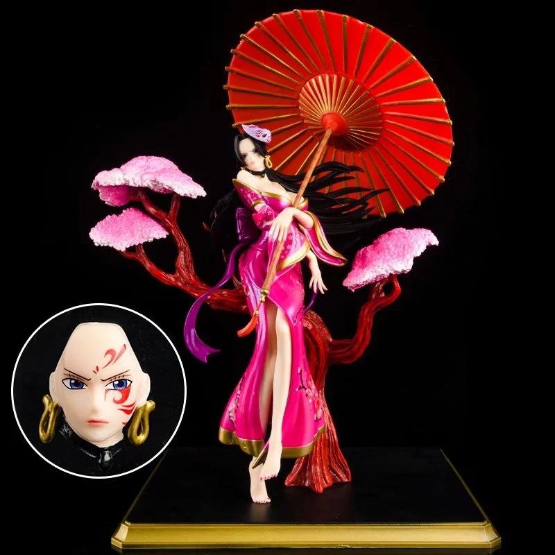

Cartoon Anime Figure One Piece Boa Hancock Statue Model Scene GK Toy Doll Collection Decoration Christmas Gift No box красный