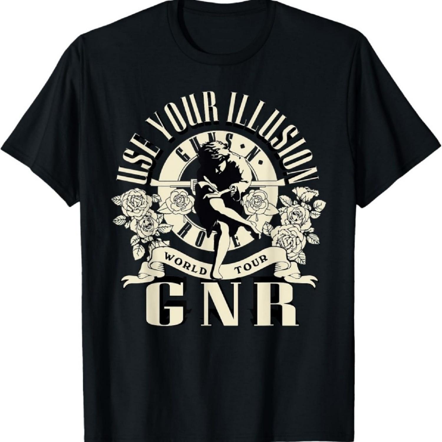 

Official Guns N Roses Illusion World Tour T-Shirt XXXXXL чёрный