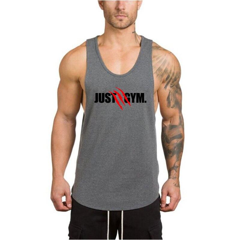 Muscleguys New Brand Bodybuilding Stringer Tank Top Men Just Gyms Claws Print Fitness Clothing Muscle Vest Male Undershirt