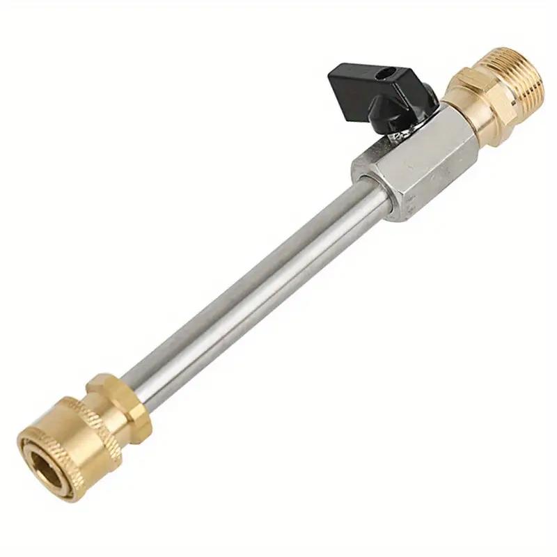 Hochdruckreiniger Kugelhahnpistole, 2200 PSI, 1/4 Zoll Schnellverschlussstecker, M22-14mm Schlauch, mit Ventil-Stab für Hochdruckreiniger