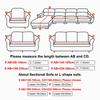Waterproof/Dustproof Fleece Solid Color Sectional Sofa Covers For Living Room Elastic Stretch L Shape Need Buy 2Pieces
