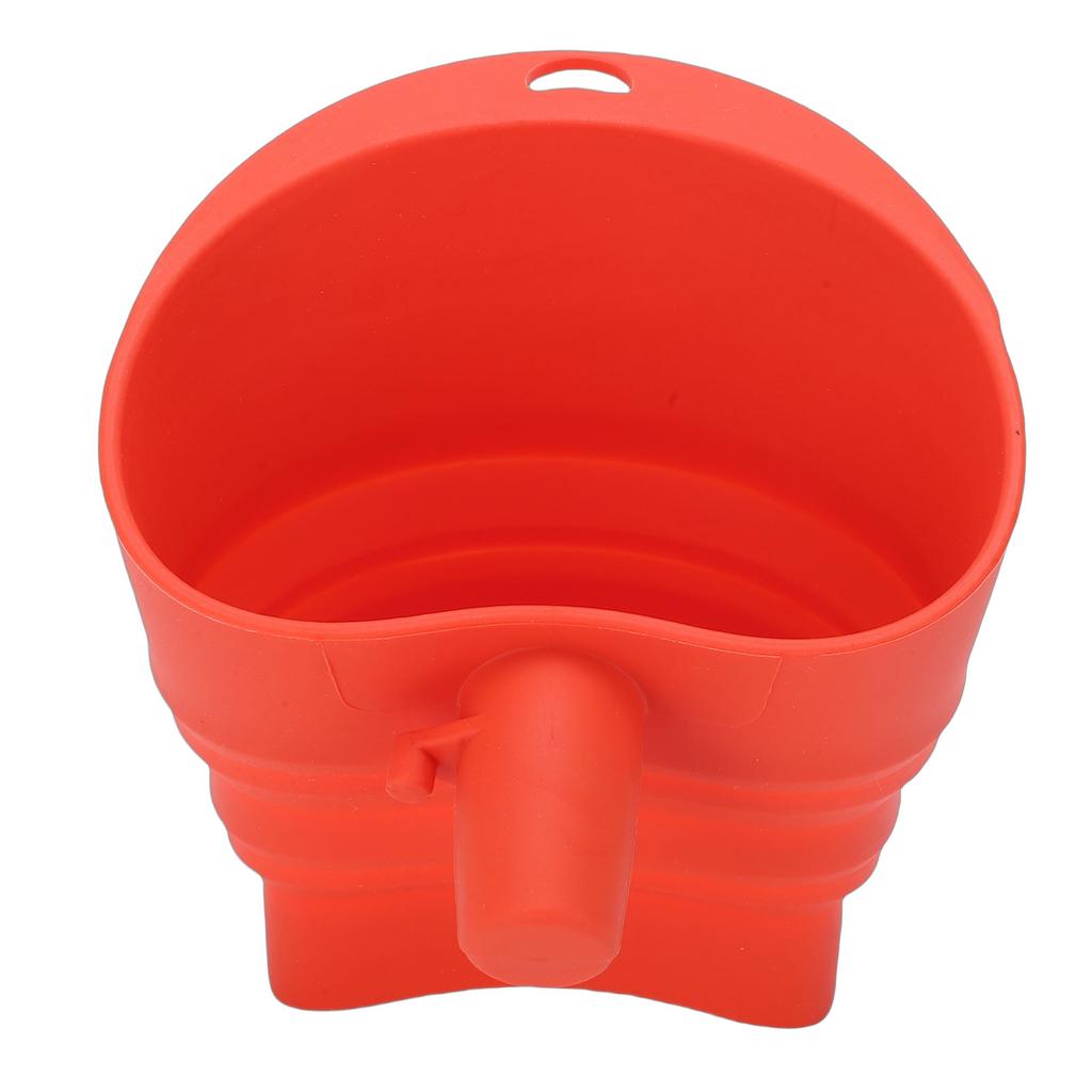 Flour Funnel for Stand Mixer Foldable Wide Opening Mixer Flour Funnel Attachment Silicone Red