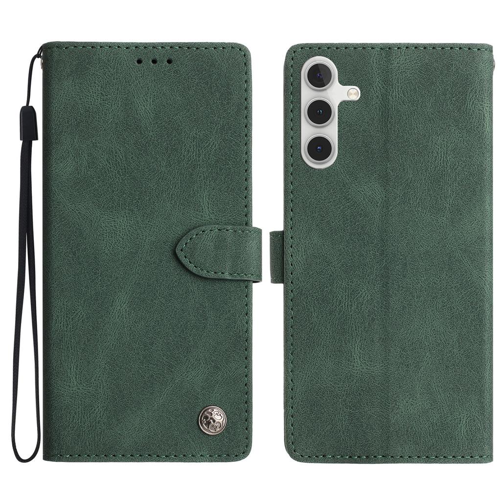 For Samsung Galaxy A16 4G Leather Case Solid Color Phone Wallet Cover