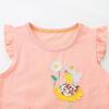 Summer New Arrival Girls' Floral Embroidered Princess Dress Knit Cotton Children's Dress