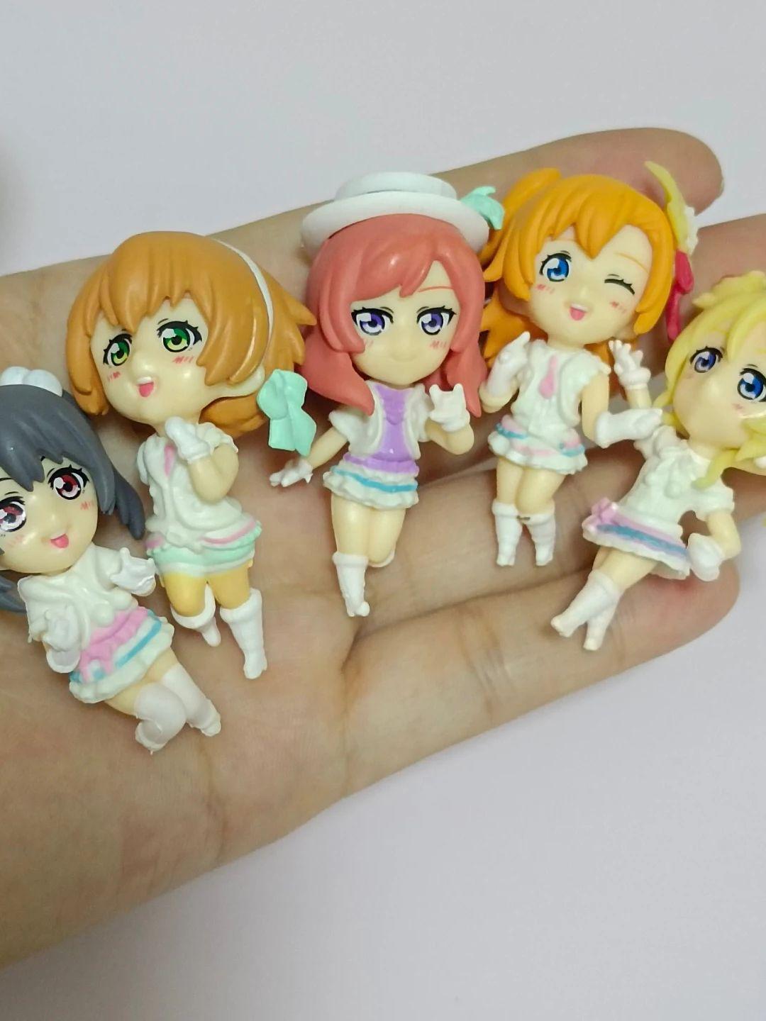 5Pcs/1Set Lovelive School Idol Project Nico Yazawa Figure Maki Nishikino Rin Hoshizora Ellie Model Toy Gift Anime Aciton Kid Friendly Entertaining Fun No box