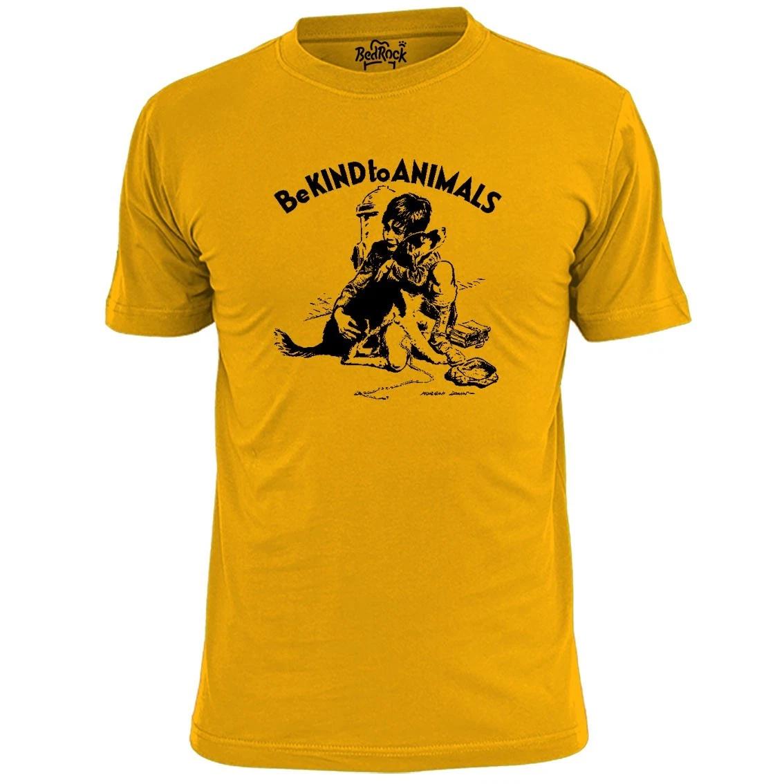 Mens Be Kind To Animals v2 T shirt Animal welfare 2XL