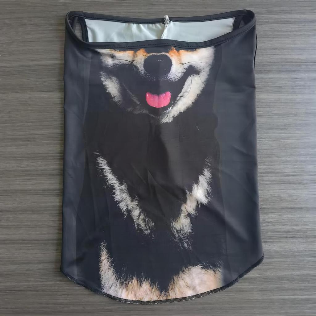 2026 New Summer Neck Protection Cycling Face Mask Integrated Sun Protection Mask 3d Three-dimensional Animal Cat Cycling Mask