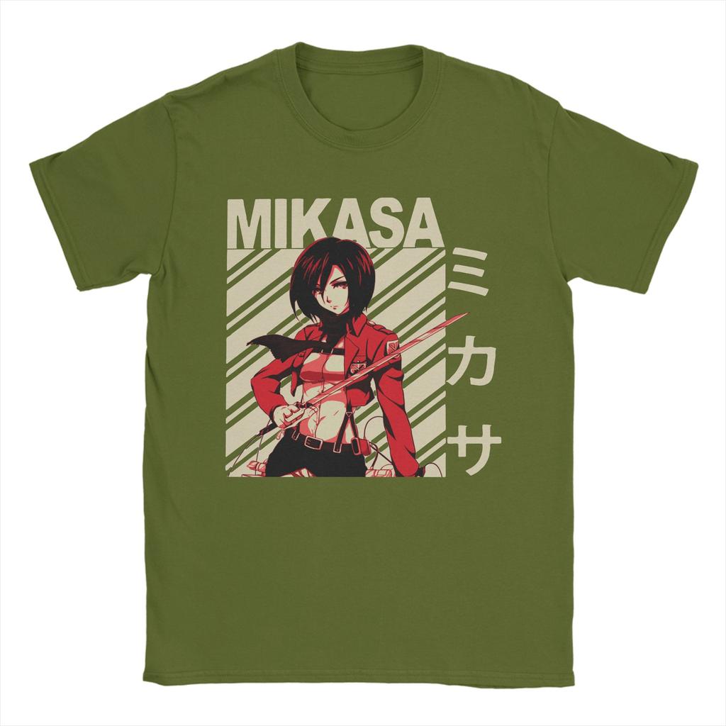 Attack On Titan T-Shirts for Men AOT Shingeki No Kyojin Anime  Pure Cotton Tees Crewneck Short Sleeve T Shirts Gift Idea Clothes