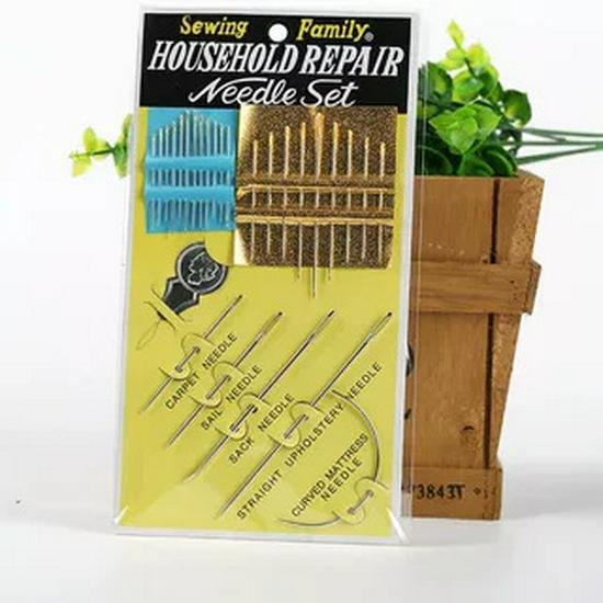 Jinwei Stainless Steel Hand-Sewing Needles: Hand-Stitched, Bent, Large, and Embroidery Needles for Household Quilt Sewing.