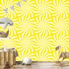 Hippie Yellow Background Wallpaper for Living Room and Bedroom 50x1000