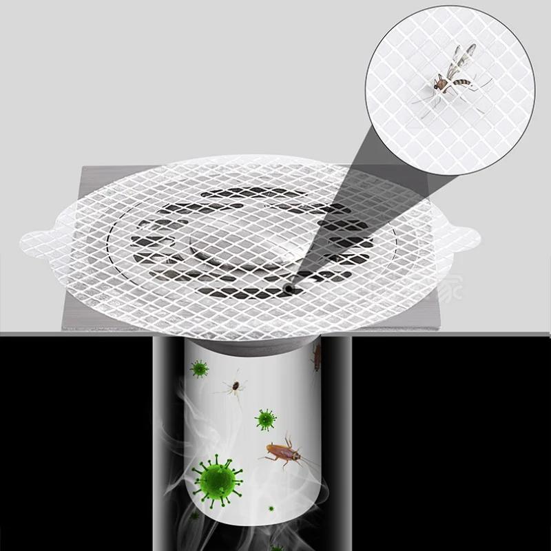 Disposable Hair Catcher Pet Hair Shower Drain Mesh Filter Mesh Cover Strainers fr Bathroom Bathtub Kitchen Sink Drain Hole