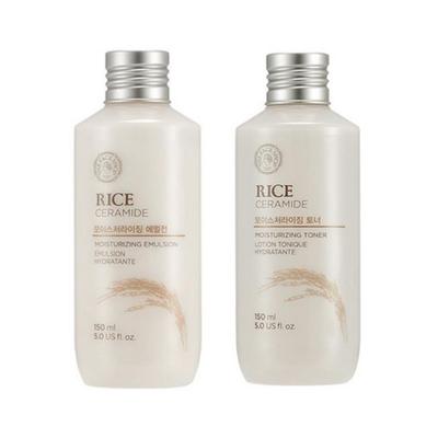 Rice Ceramide Set: Moisturizing Toner 150ml + Emulsion 150ml