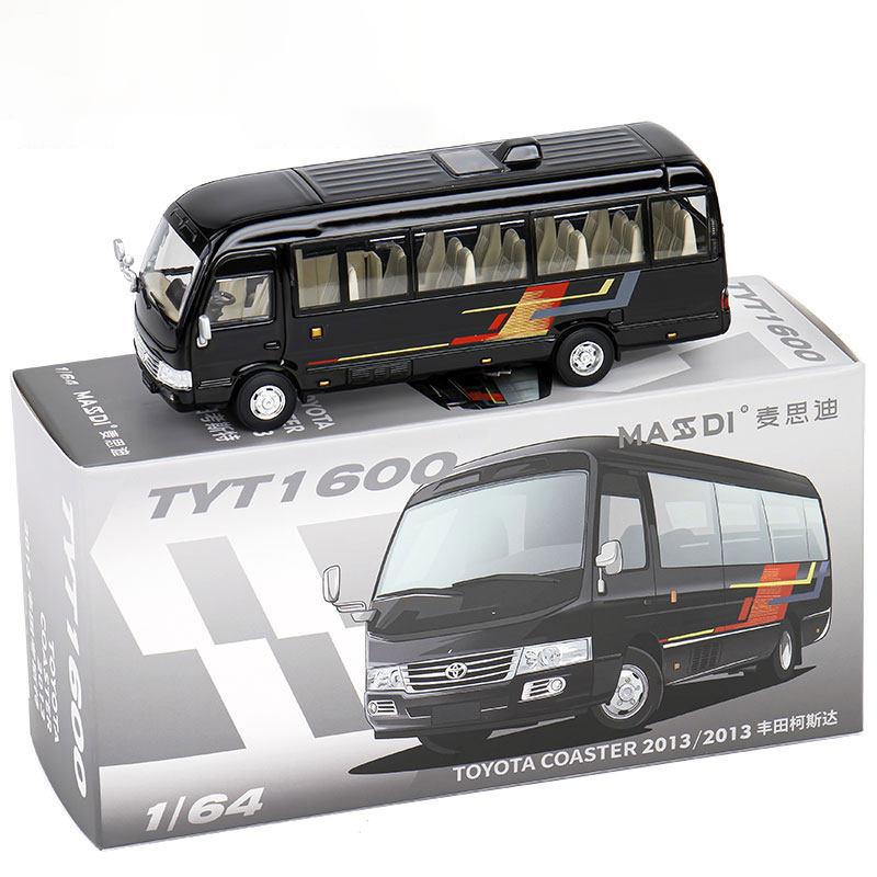 1/64 Toyota Coaster BUS Alloy Car Diecasts & Toy Vehicles Car Model Miniature Scale Model Car for Children