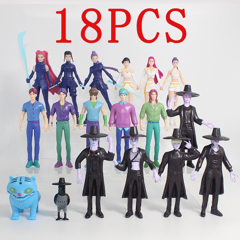 NEW 9-18pcs/set Kpop Demon Hunters Figure Model Toy Cartoon Gaming Peripherals Desk Decoration Collection Figures Model Toy Gift