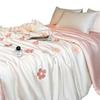 mling Luxury Ice Silk Summer Quilt Four-Piece Set