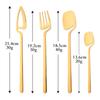 Newest Orange Silver 304 Stainless Steel Dinnerware High Quality 24Pcs Cutlery Set Matte Blue Flatware Knife Fork Spoon Hanging Tableware Set