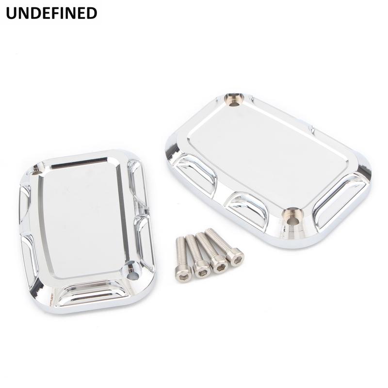 Motorcycle Brake Reservoir Master Cylinder Cover Front Rear For Harley Touring Electra Street Glide Road King FLH V-Rod VRSCA