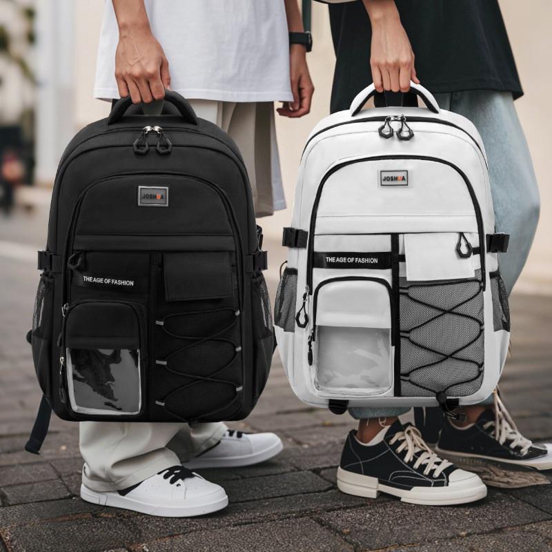 Junior High School Backpack With Breathable Nylon Material For Students And Kids